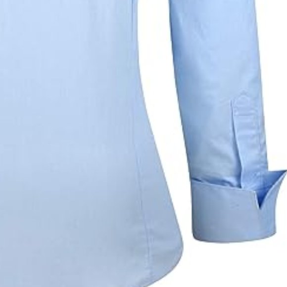 Esabel.C Women’s Button Down Blouse Long sleeve Cotton Stretch Size M - Picture 4 of 10